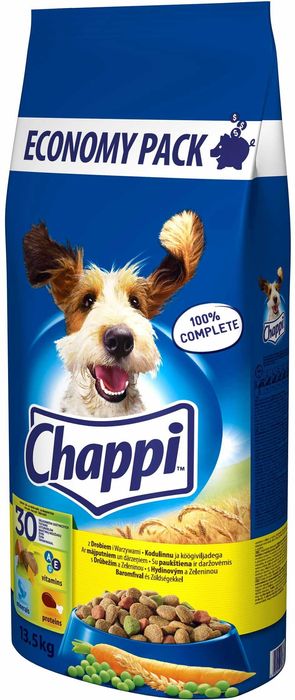 Chappi z Drobiem i Warzywami 13.5kg - Sucha Karma dla Psów