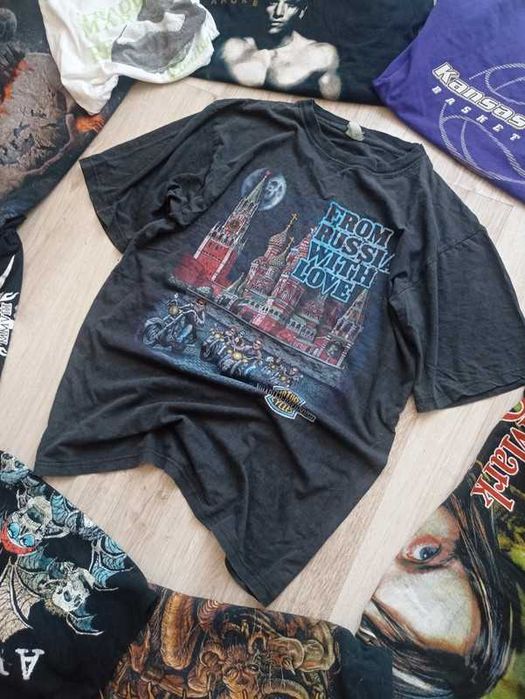 koszulka boxy vintage alternative ruusia love 90s oldschool unisex M