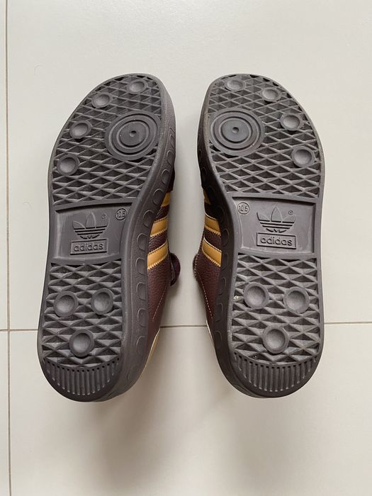 Adidas Madrid – brązowe ze złotymi paskami, r. 45 1/3