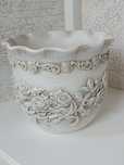 Piękna doniczka. Osłonka.Ceramiczna .Vintage.Prowansalska. Shabby chic