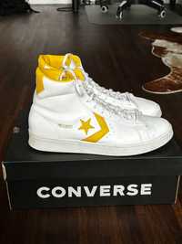 Trampki buty Converse skóra biale żółte rozmiar 44