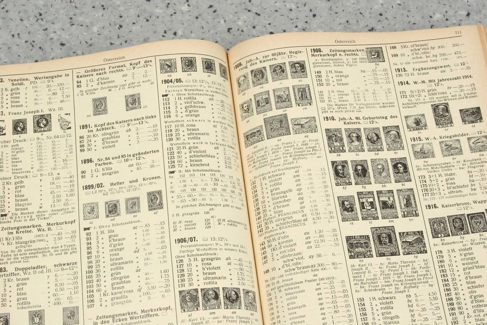 Katalog znaczków z Europy ZUMSTEIN, stan dobry
