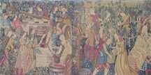 Reprodução de uma tapeçaria do século XV “a vindima” Museu Cluny