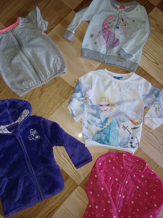 Bluza dresowa zestaw 5 sztuk 86-92