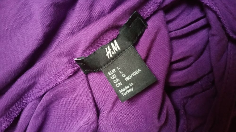 fioletowa tunika/sukienda r.L H&M