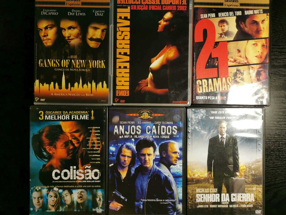 Coleção de DVDs variados