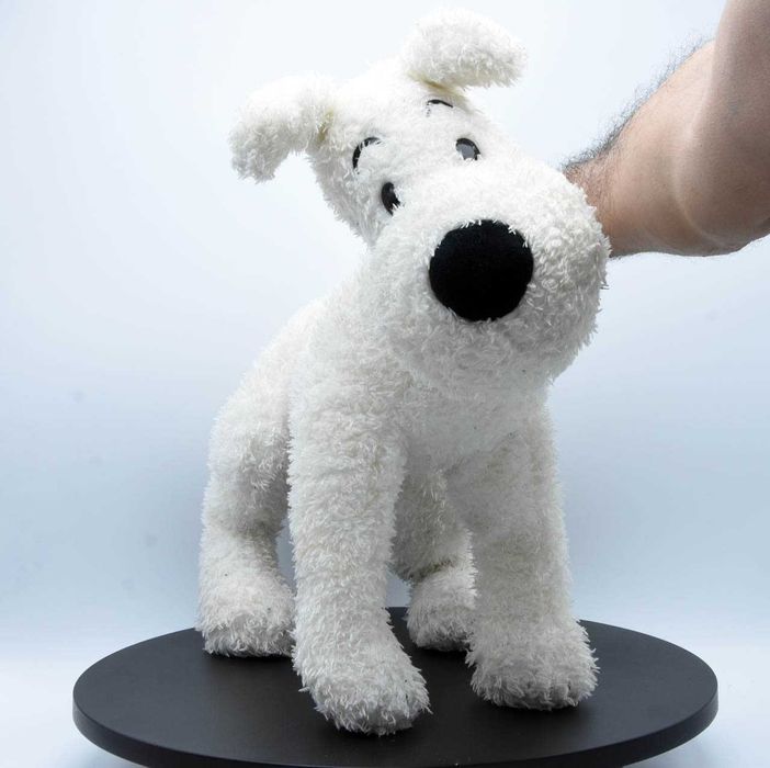 Tintin Milou original de 55cm com tamanho real de um cão como novo