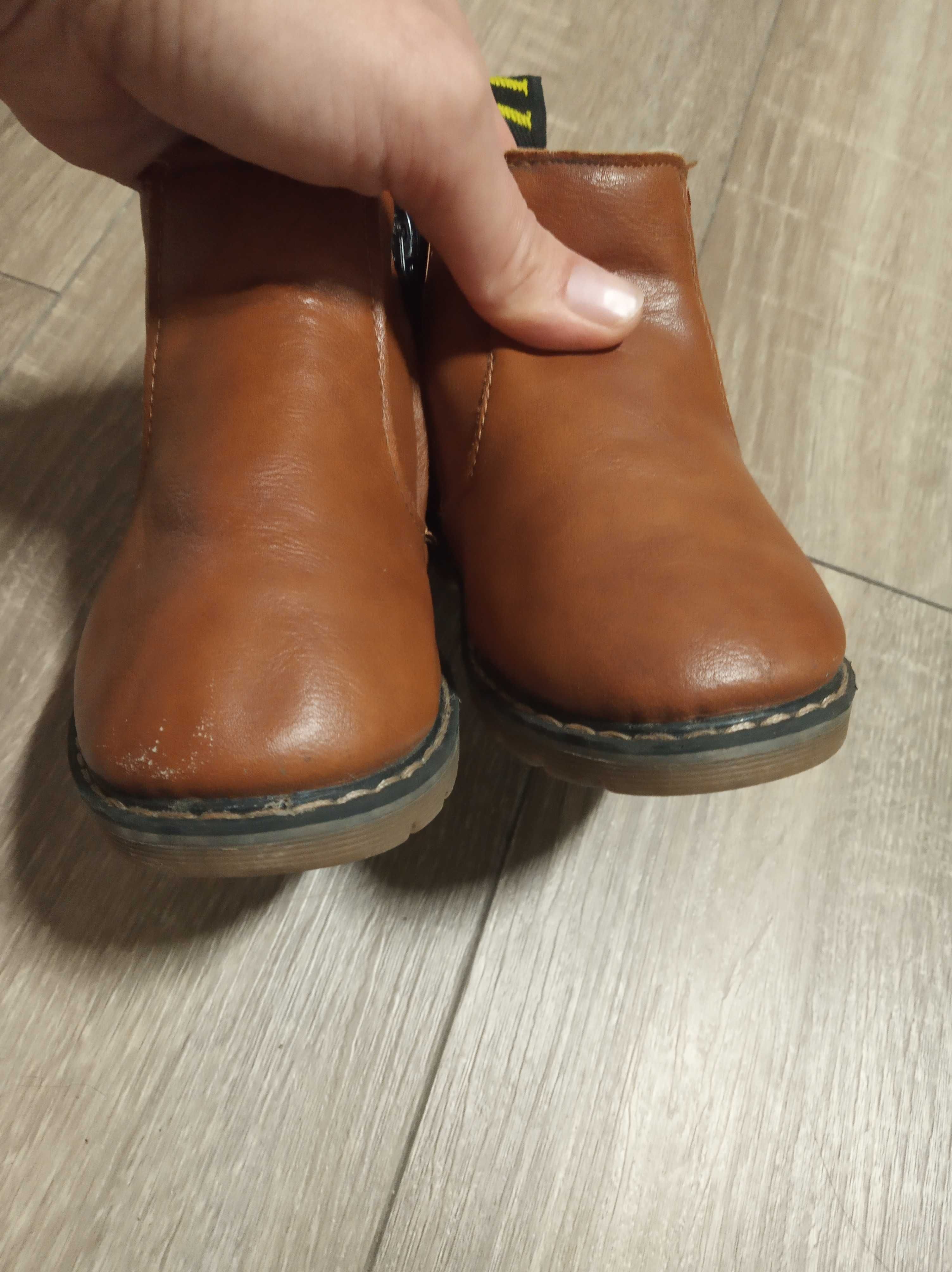 Ботинки, полусапожки Еврозима/Деми 23-24 рр Шкіряні черевики чоботи