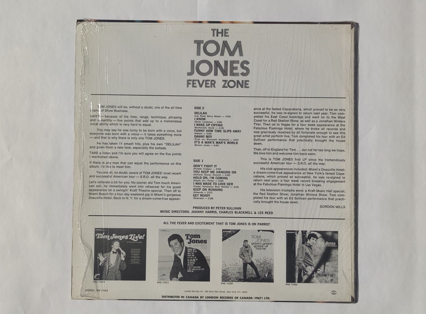 The tom jones fever zone (KANADYJSKIE) Winyl