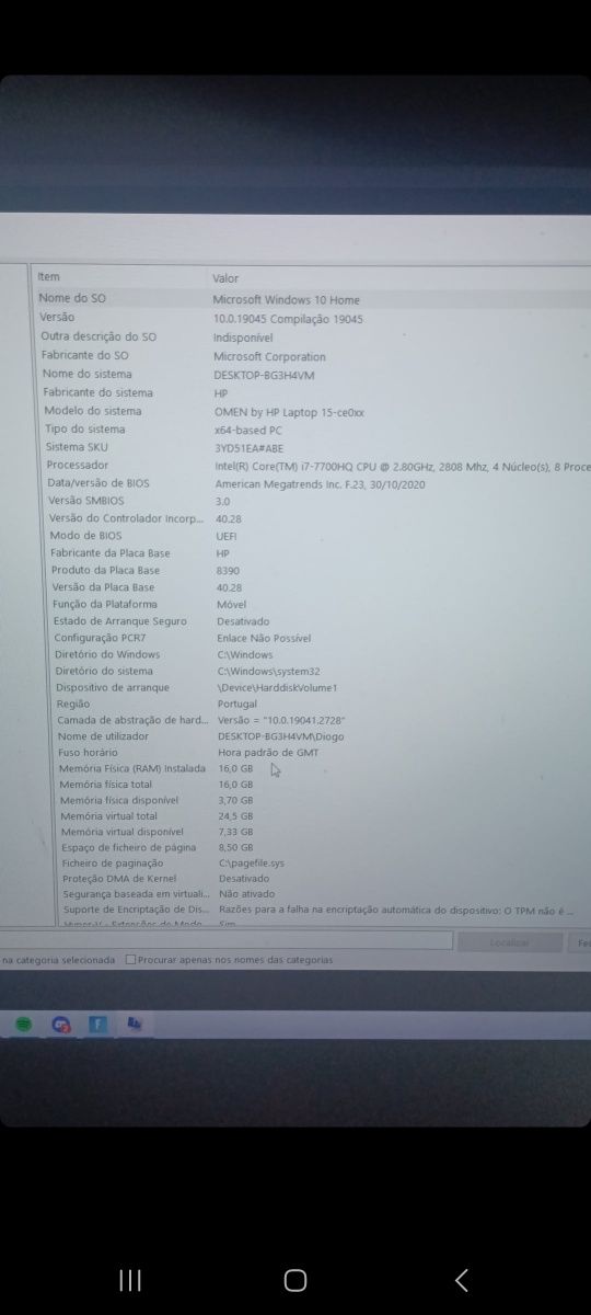 Omen by HP laptop 15 ce0xx
