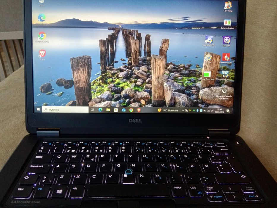 Laptop ultrabook Dell i5 SSD 8GB bateria 3h zasilacz Dell Win