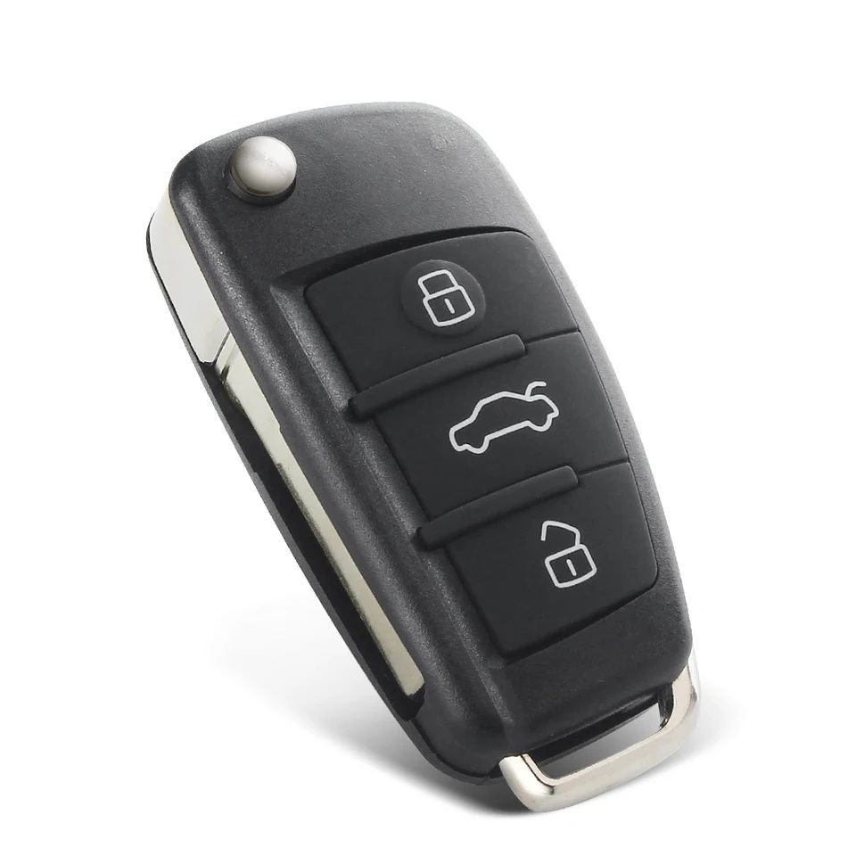 Carcaça capa chave Audi 3 botões (Novo) com Logótipo