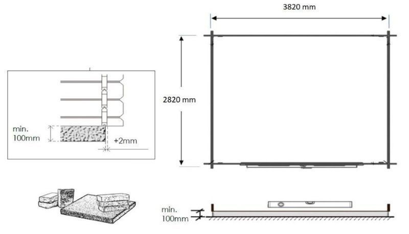 Domek ogrodowy narzędziowy altanka 4x3 m DOM337