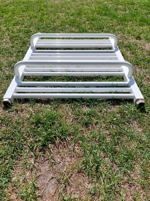 Grzejnik łazienkowy, drabinkowy Gorgiel, biały, używany, 82x54