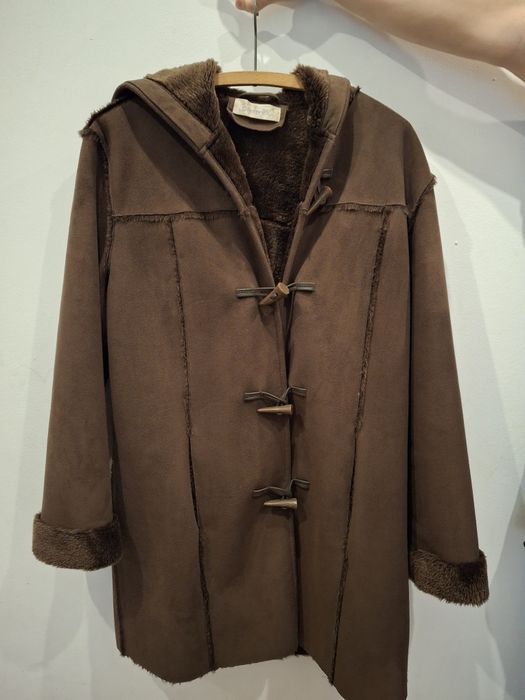 Kurtka kożuch brazowy