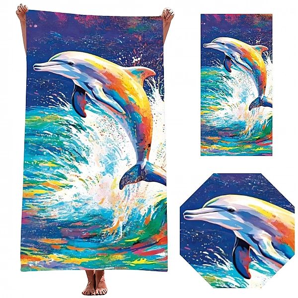 Ręcznik plażowy HOLIDAY SZYNKOSCHNĄCY mikrofibra kolorowy 100x180