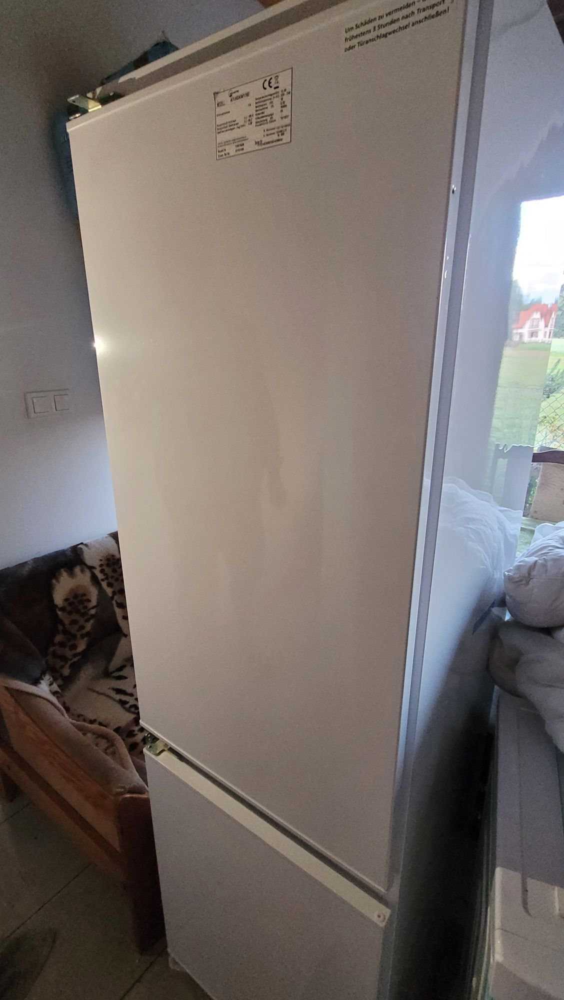 Lodówko zamrażarka  do zabudowy 177x54