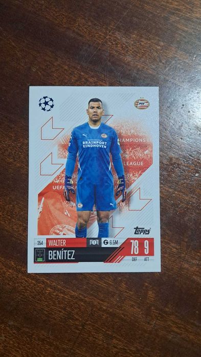 Cartas da coleção Match Attax da Topps 2024/2025 Walter Benítez