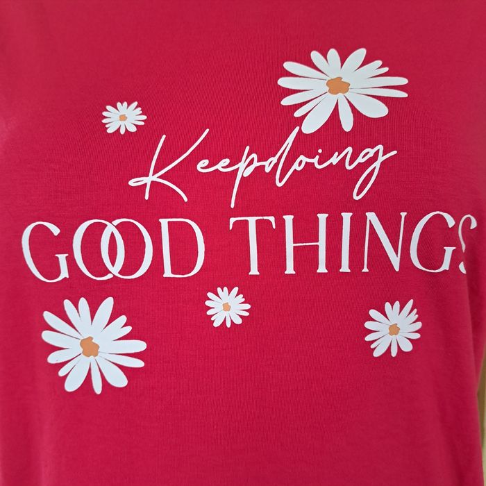 Nowy t-shirt bluzka koszulka malinowa różowa L