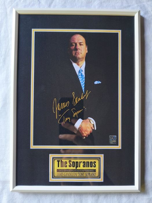 Moldura Série The Sopranos - Tony Soprano com Autógrafo (A4)