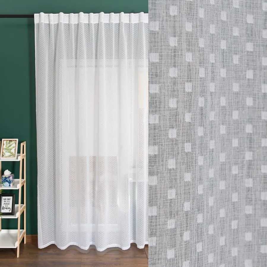 leonia 140 x 260  firana do nakładania na karnisz komplet 2 szt