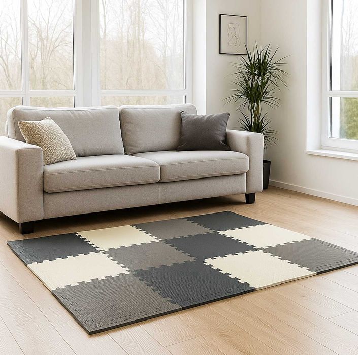 2w1 Zestaw XXL Mocna XXL Mata Edukacyjna Piankowa + GRATIS Puzzle Mata