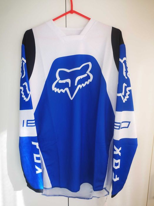 Strój FOX MX 180 (LUX Blue White)(cross,quad,enduro,mtb,dh)