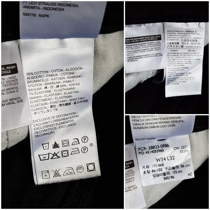 Levi's 512 джинси slim tapered оригінал W34 L32 чорні