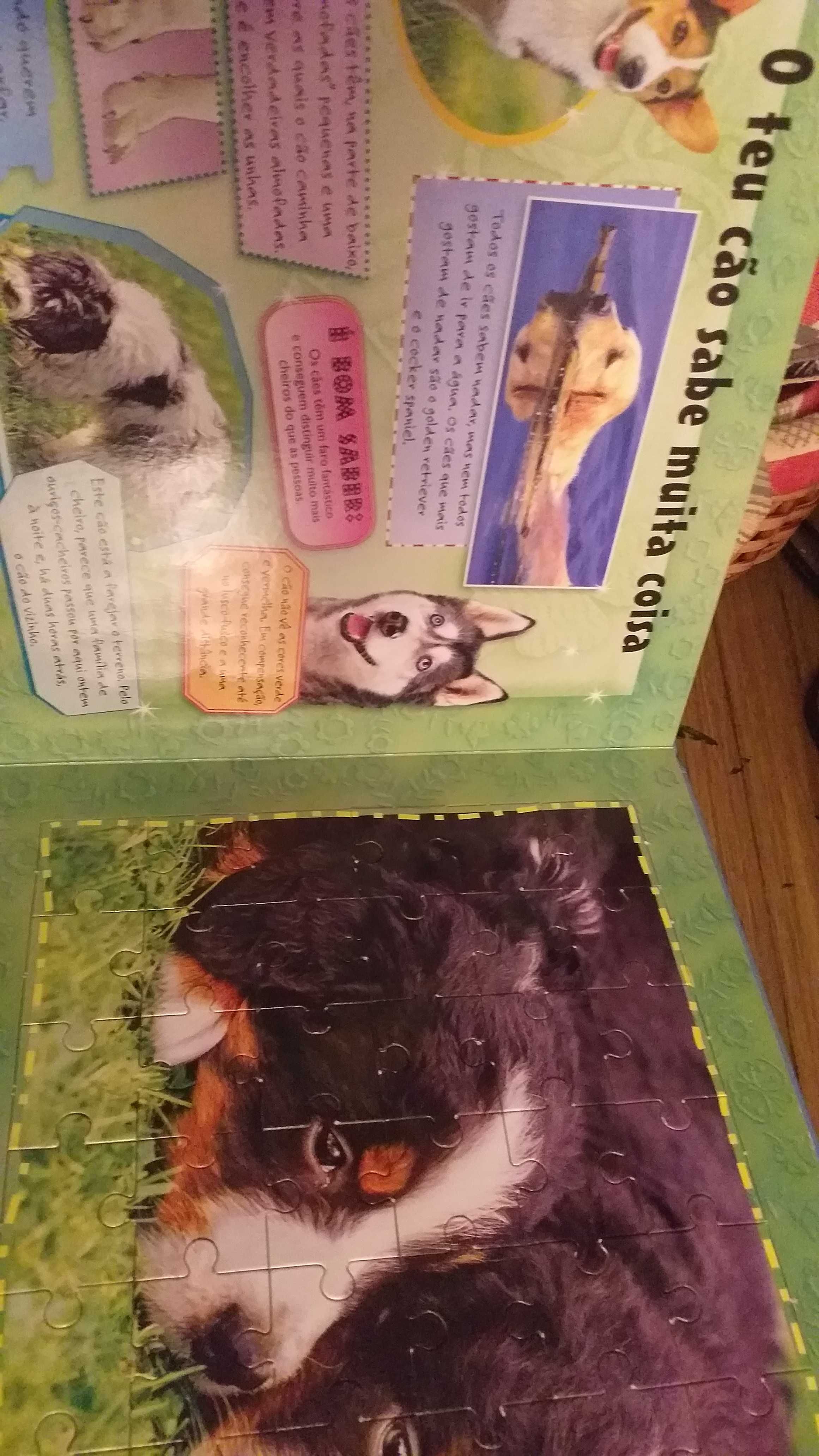 Puzzle,educativo de cães