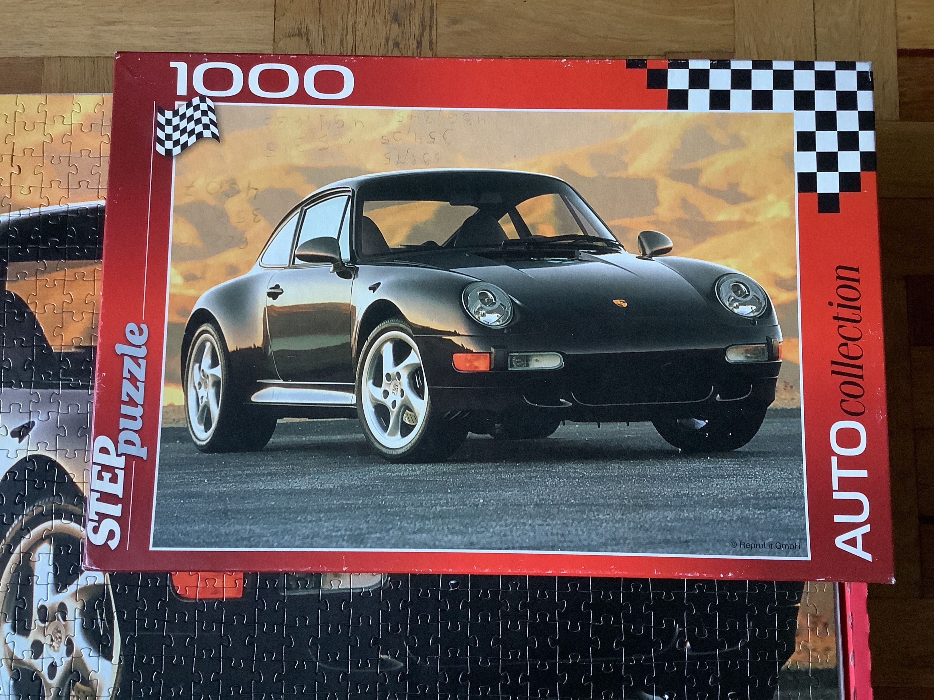 Пазл суперкар Porsche 911 Carrera Step puzzle на 1000 деталей
