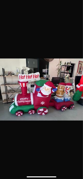 COMBOIO INSUFLÁVEL DE NATAL (GRANDE, PARA EXTERIOR/QUINTAL)