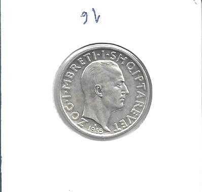 Albânia - - - 1 Frang Ar - 1935 - - - Moeda