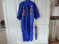 Kimono/szlafrok jedwabny, ręcznie haftowany!