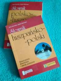 J . hiszpański 2 słowniki: polsko-hiszpański i hiszpańsko-polski