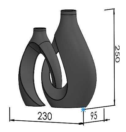 Декоративна ваза для сухоцвітів. Трендовий дизайн!
