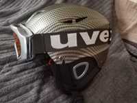 Kask blizzard gogle uvex