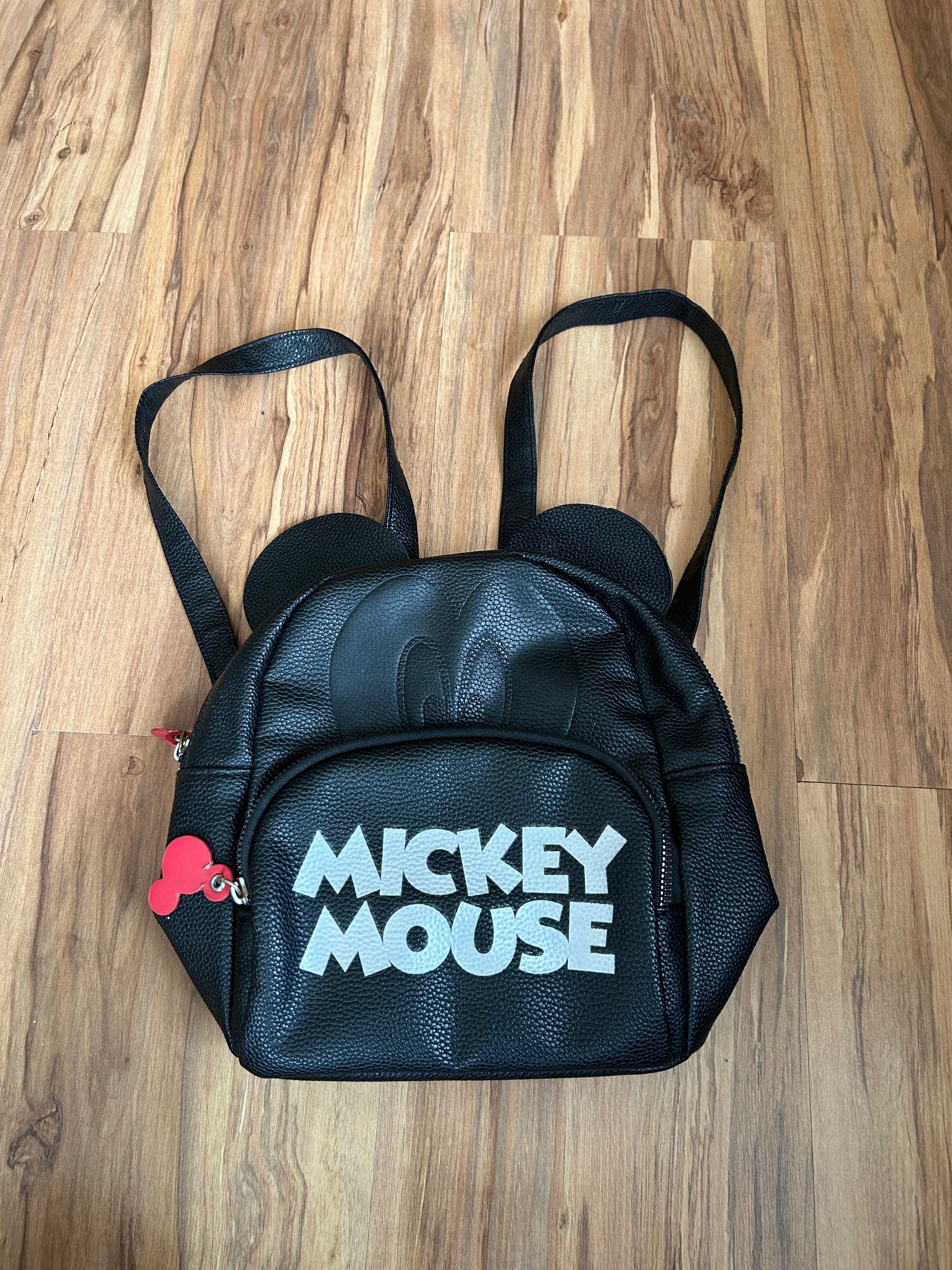 Czarny mały plecak mickey mouse Disney