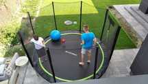 Trampolina ogrodowa URBOGYM Classic 12FT 374 cm  + DRABINKA