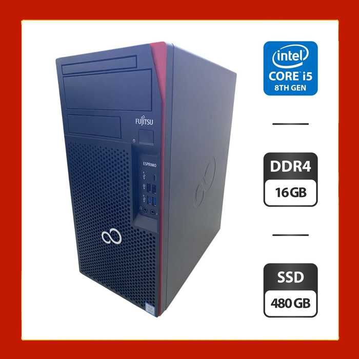 Комп'ютер Fujitsu P758/Core i5-840/16GB DDR4/480GB SSD/Quadro K1200