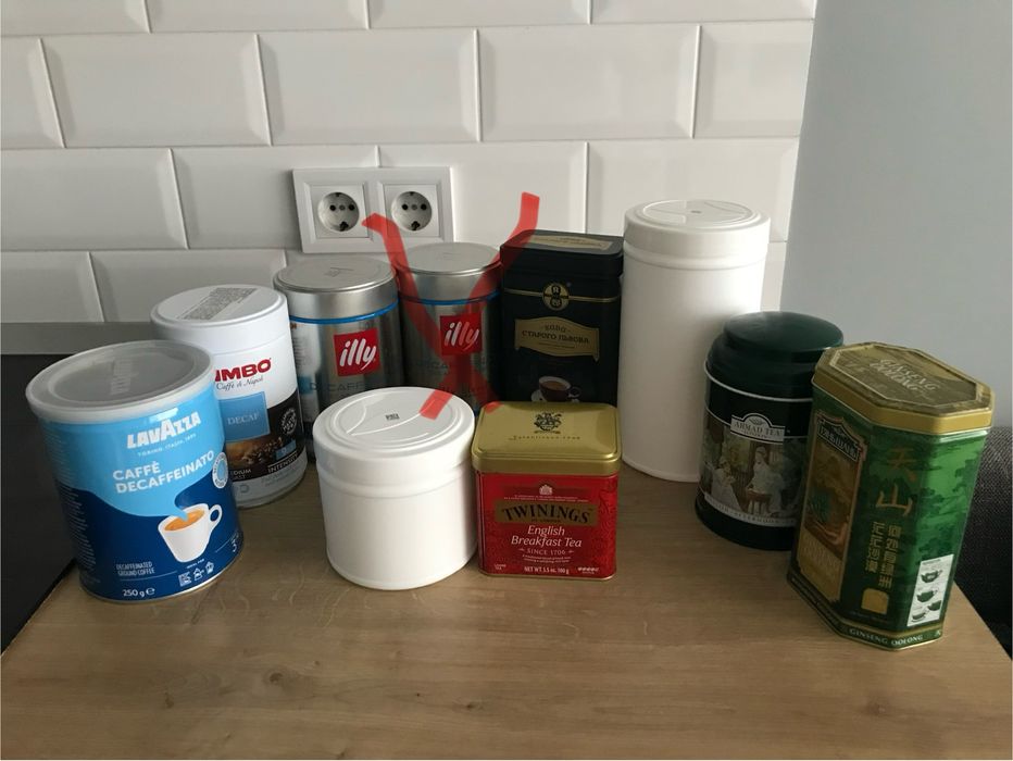 10 ємностей/банок для сипких за 130 грн.