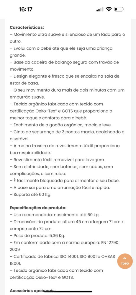 Espreguiçadeira Nuna Leaf