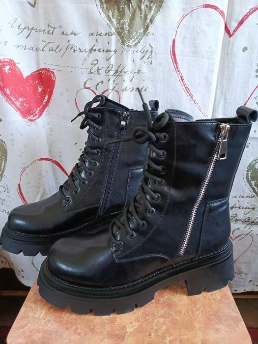 Зимові шкіряні черевики