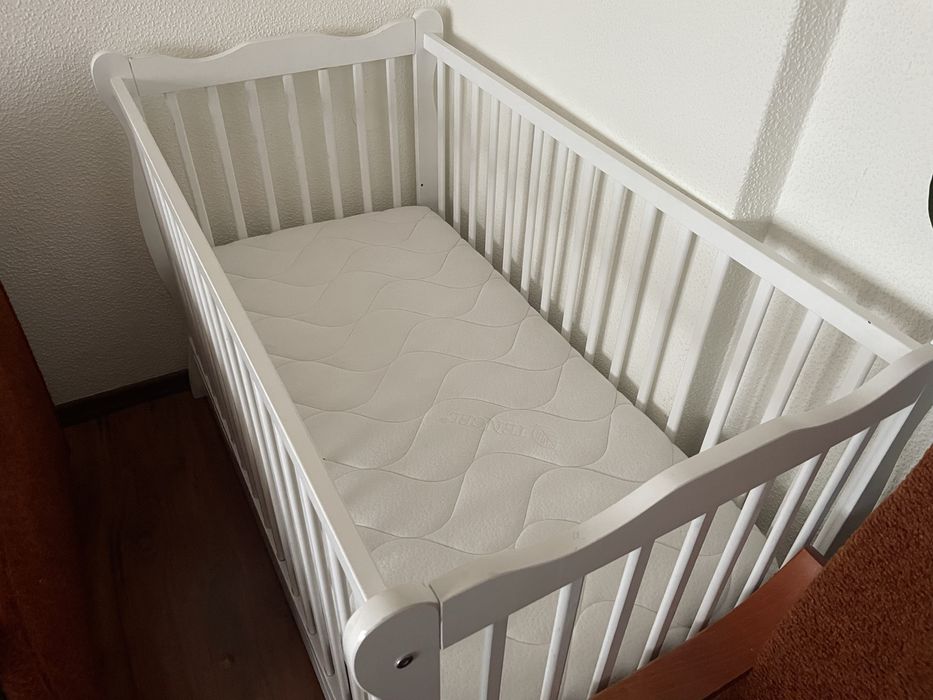 Łóżko dzieciece + materac 120x60