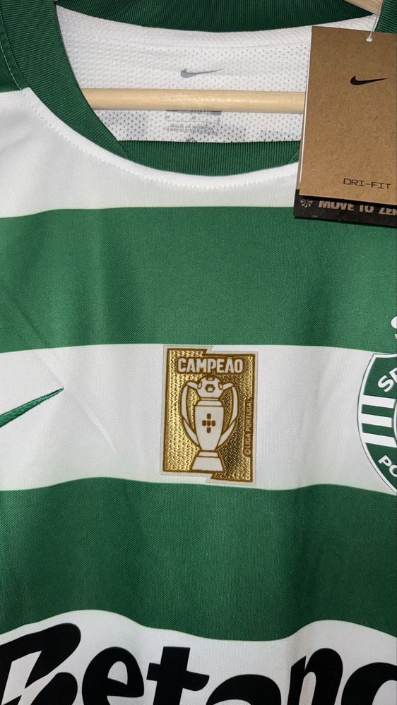 Camisola Futebol com Patch campeao Sporting 2025/2026