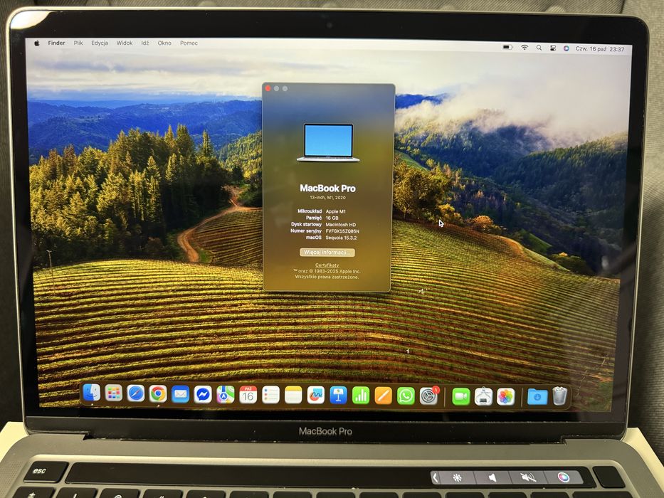 MacBook Pro 13" M1 16GB/256GB 2020