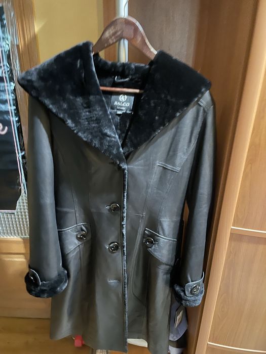 Жіноче пальто з натуральної шкіри Salco (розмір 48)