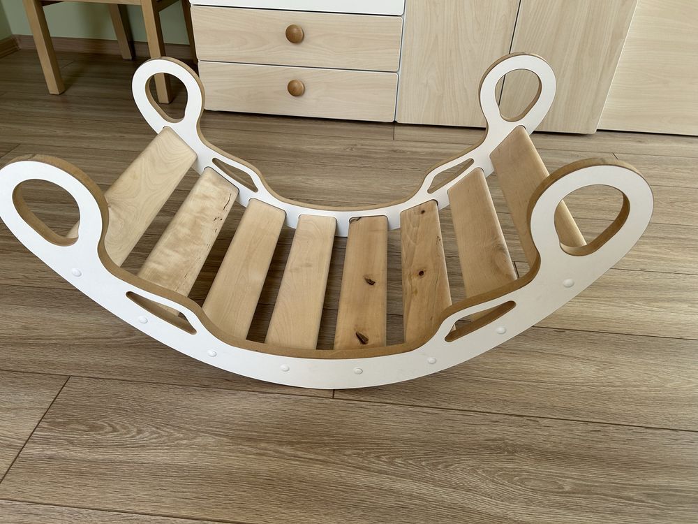 Bujak drewniany montessori Woodforkids (Zosia M) + poduszka