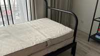 rozkładane łóżko - leżanka FYRESDAL IKEA > rama + 2 materace