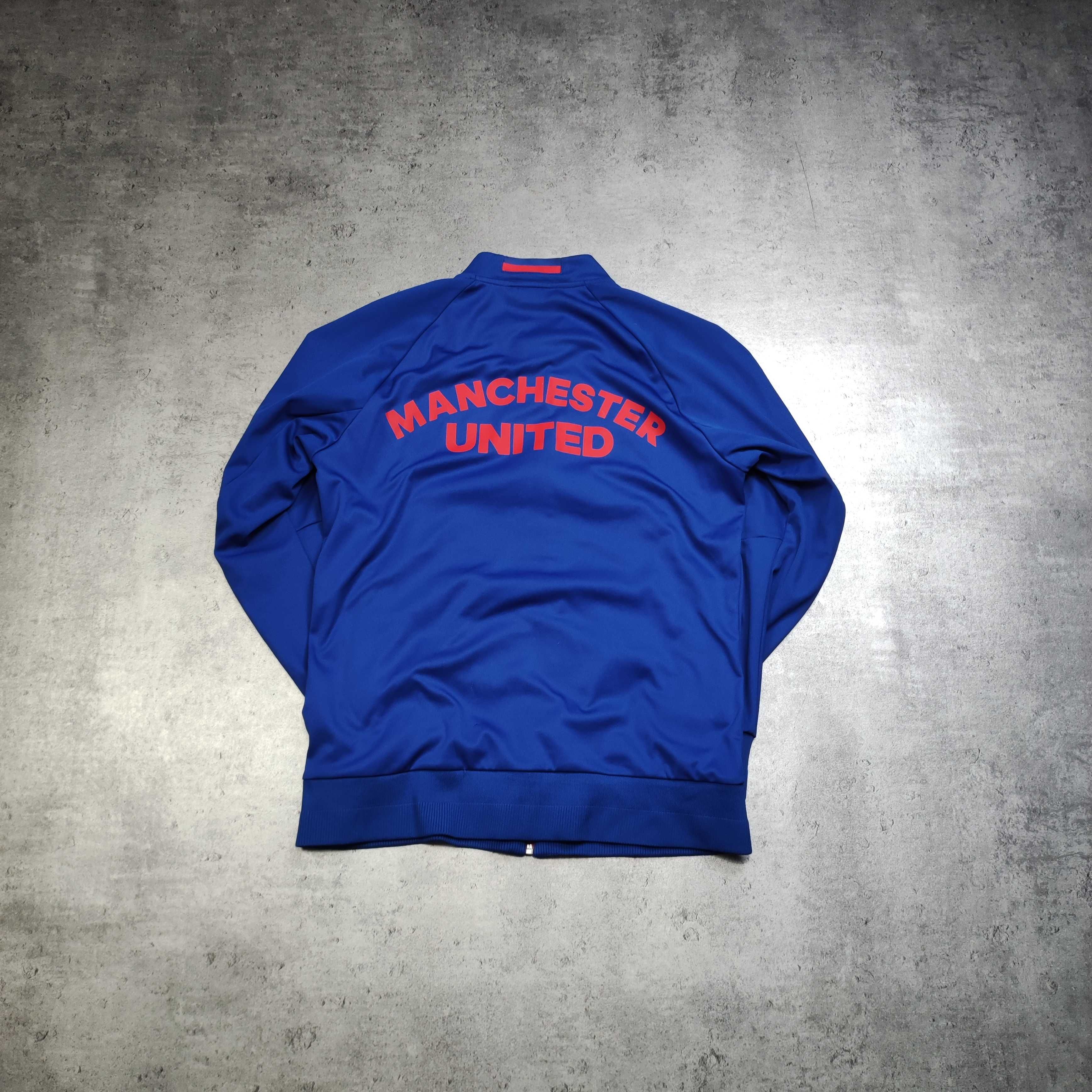 MĘSKA Bluza Rozpinana Adidsa x Manchester United Suwak Sportowa Logo