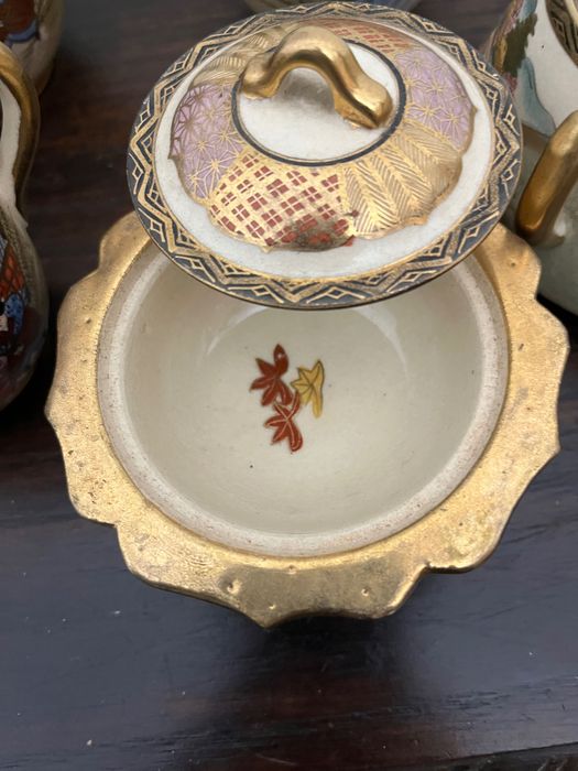 Conjunto completo chá e café japonês Satsuma. Raríssimo,